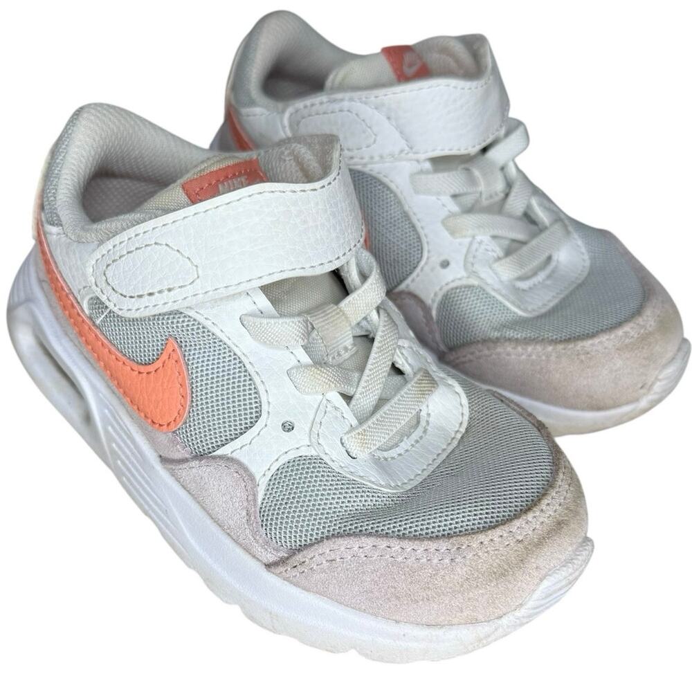 Toddler Size 8 Nike Air Max SC White/Peach/Gray